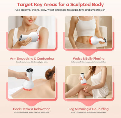 Professional Body Sculpting & Lymphatic Drainage Massage Tool - Heated Vibration Device for Smooth Skin & Deep Relaxation